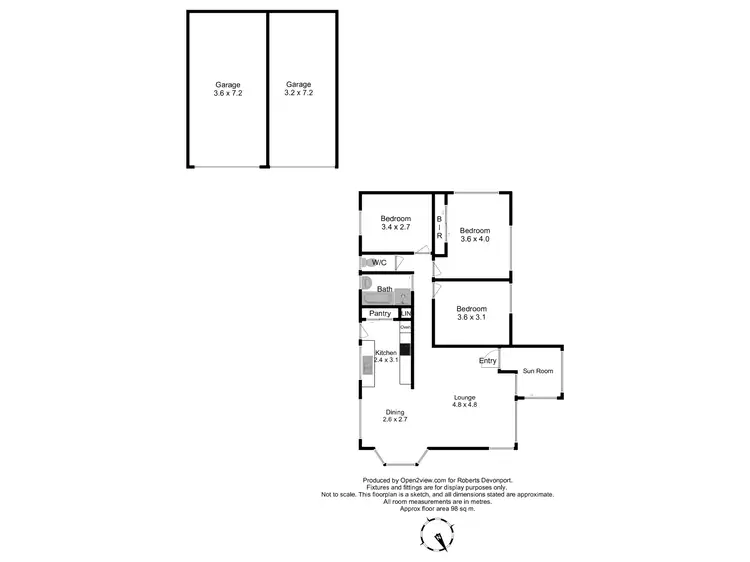 Floorplan of Homely house listing, 12 Caringa Place, Devonport TAS 7310