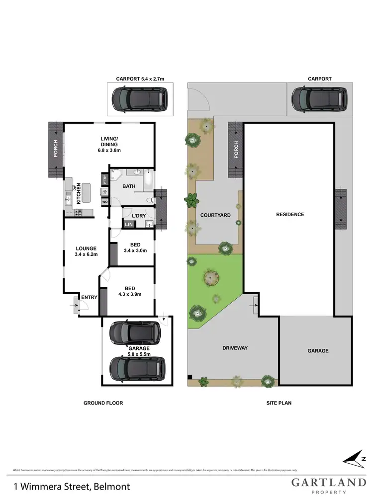 Floorplan of Homely house listing, 1 Wimmera Street, Belmont VIC 3216