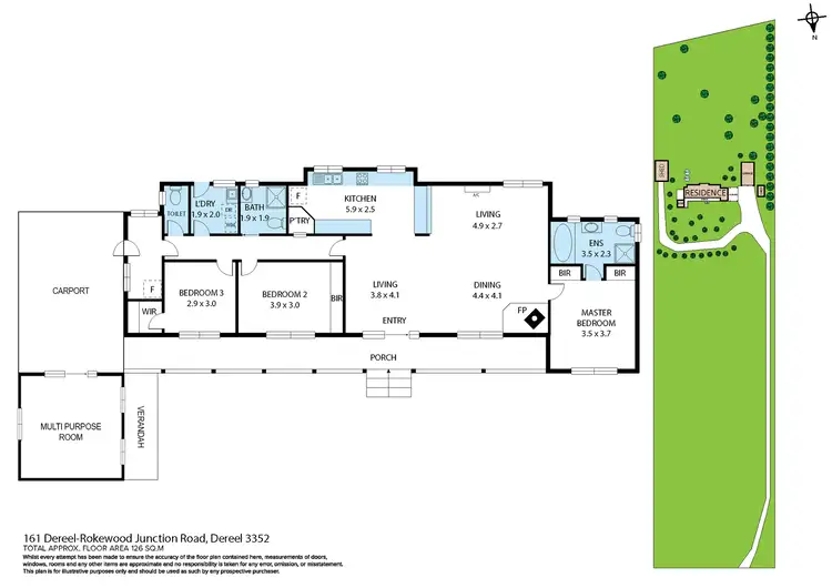 Floorplan of Homely house listing, 161 Dereel-Rokewood Junction Road, Dereel VIC 3352
