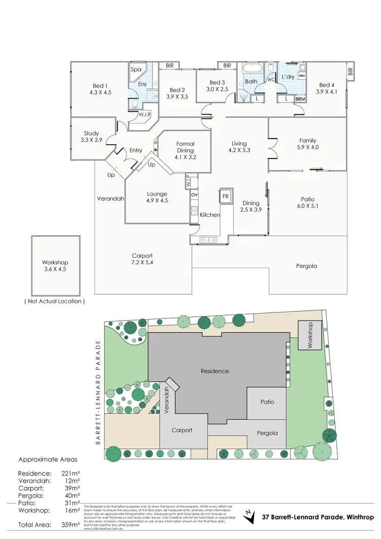 Floorplan of Homely house listing, 37 Barrett-Lennard Parade, Winthrop WA 6150