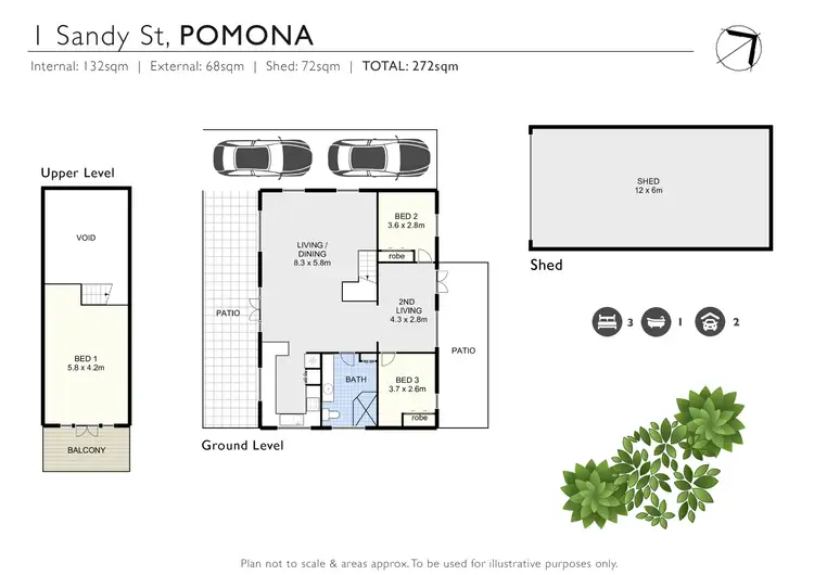 Floorplan of Homely house listing, 1 Sandy Street, Pomona QLD 4568