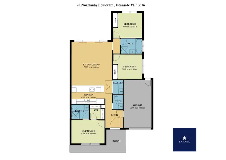 Floorplan of Homely house listing, 28 Normanby Boulevard, Deanside VIC 3336