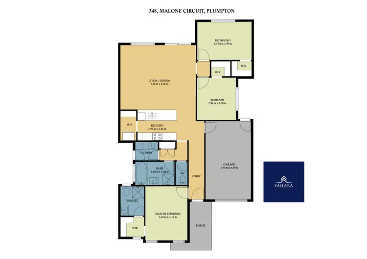 Floorplan of Homely house listing, 69 Malone Circuit, Deanside VIC 3336