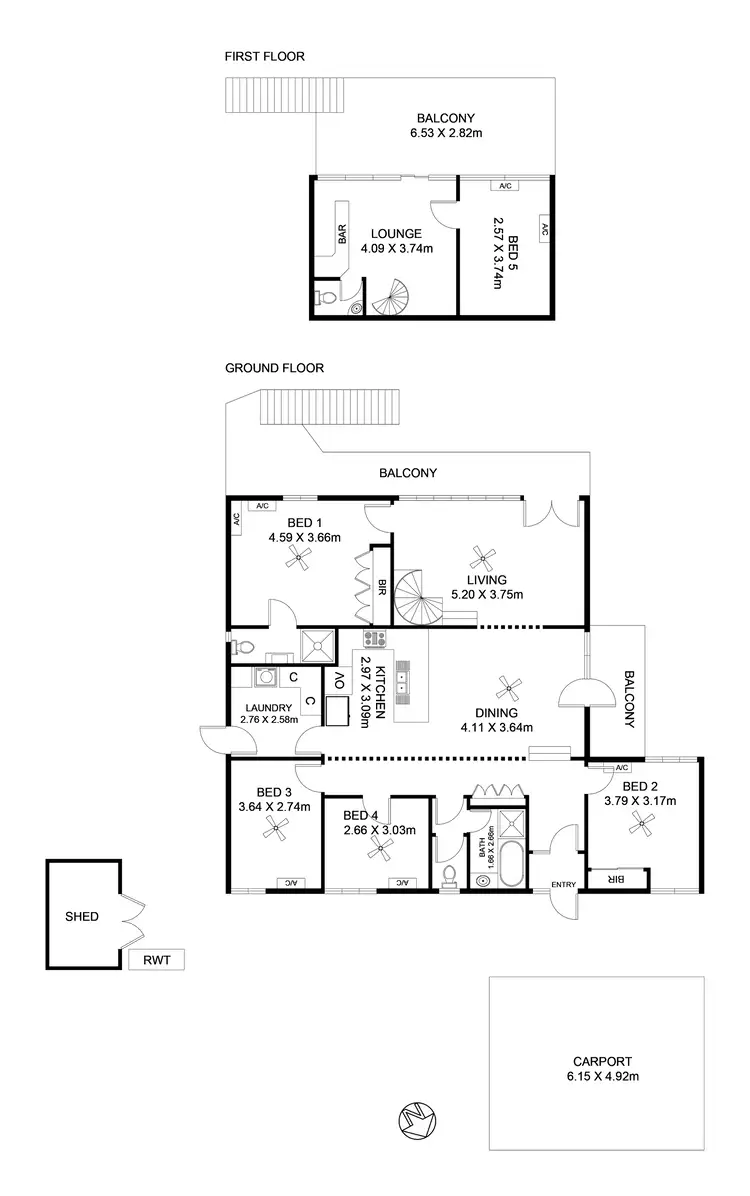 Floorplan of Homely house listing, 22 Deepdene Avenue, Bellevue Heights SA 5050