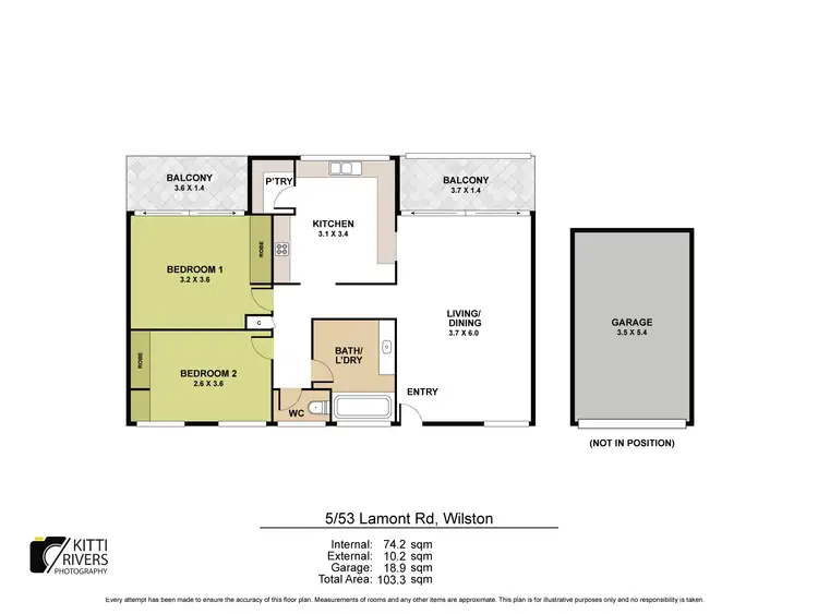 Floorplan of Homely unit listing, 5/53 Lamont Road, Wilston QLD 4051