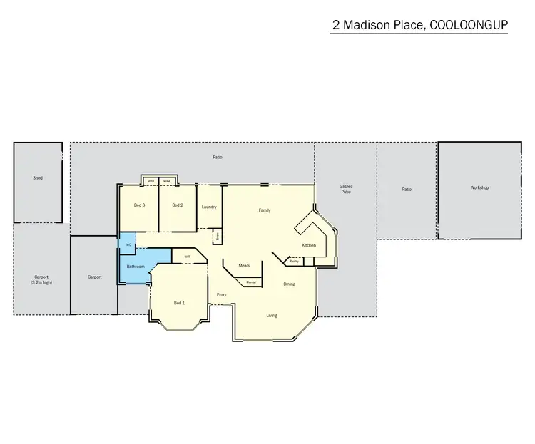 Floorplan of Homely house listing, 2 Madison Place, Cooloongup WA 6168