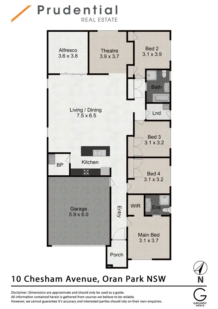 Floorplan of Homely house listing, 10 Chesham Avenue, Oran Park NSW 2570
