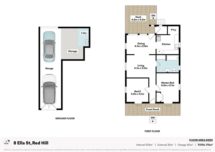 Floorplan of Homely house listing, 8 Ella Street, Red Hill QLD 4059