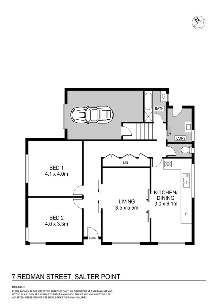 Floorplan of Homely house listing, 7 Redmond Street, Salter Point WA 6152