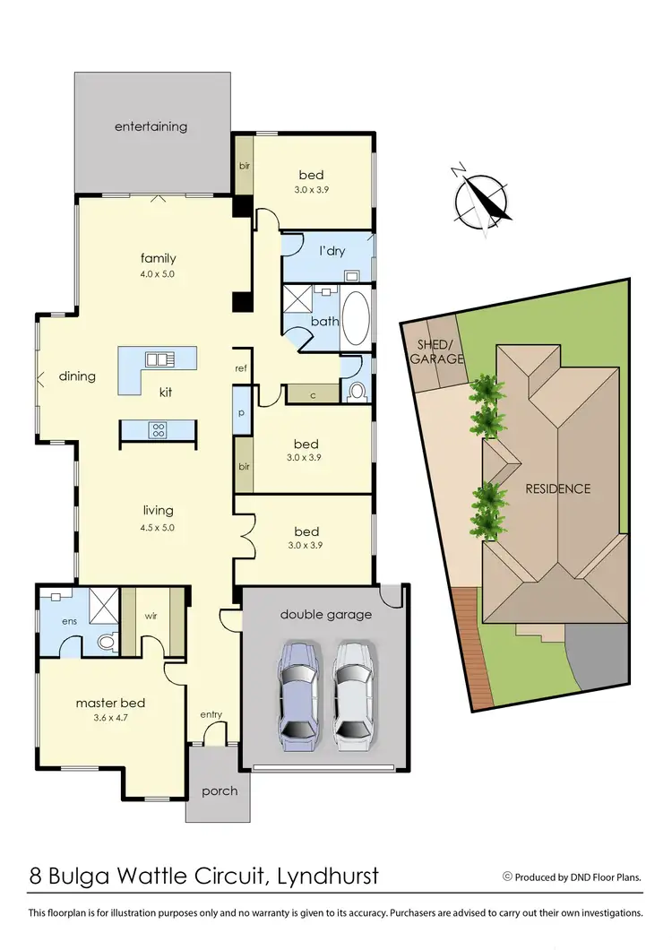 Floorplan of Homely house listing, 8 Bulga Wattle Circuit, Lyndhurst VIC 3975