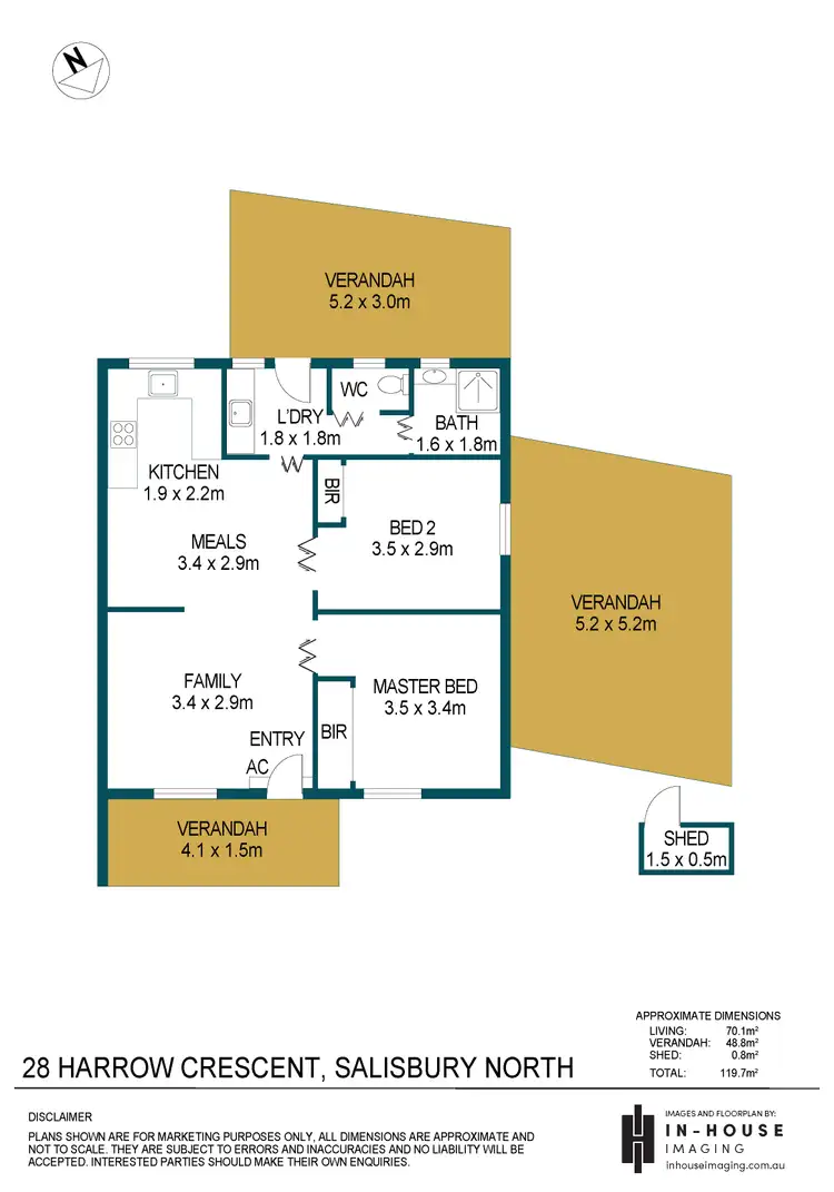 Floorplan of Homely house listing, 28 Harrow Crescent, Salisbury North SA 5108