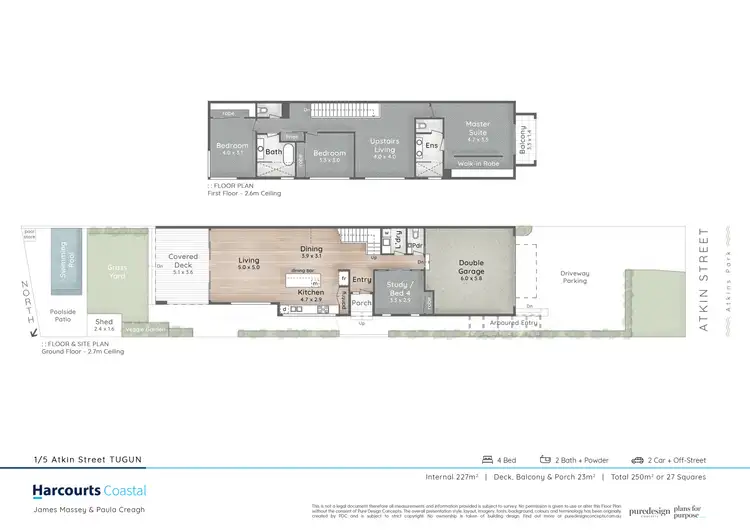 Floorplan of Homely semi-detached listing, 1/5 Atkin Street, Tugun QLD 4224