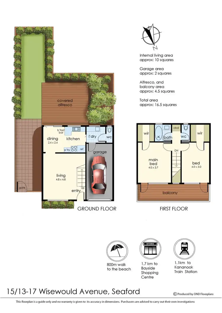 Floorplan of Homely townhouse listing, 15/13 Wisewould Avenue, Seaford VIC 3198