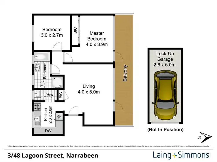 Floorplan of Homely apartment listing, 3/48 Lagoon Street, Narrabeen NSW 2101