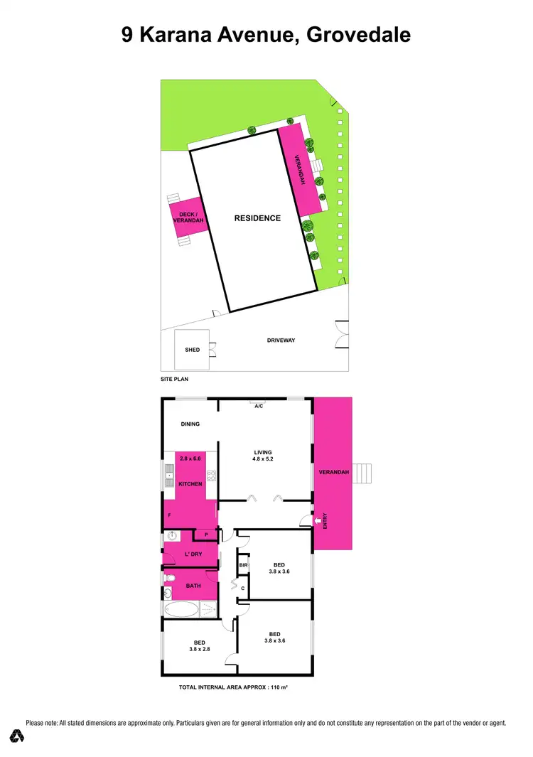 Floorplan of Homely house listing, 9 Karana Avenue, Grovedale VIC 3216