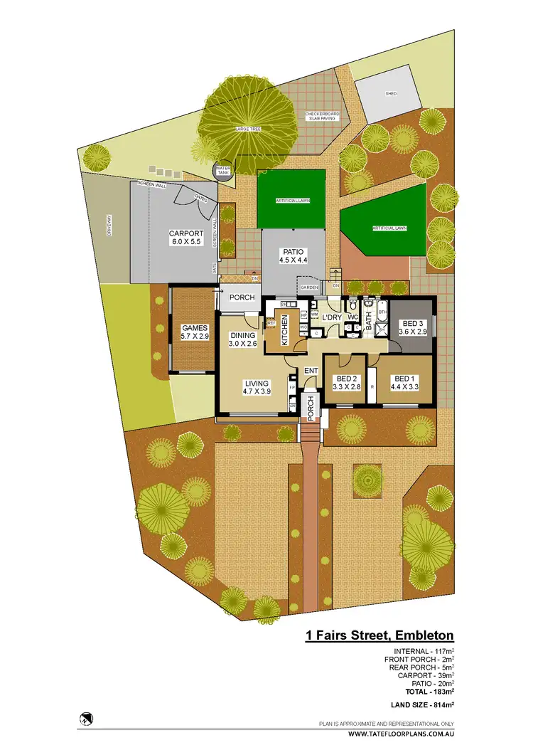 Floorplan of Homely house listing, 1 Fairs Street, Embleton WA 6062