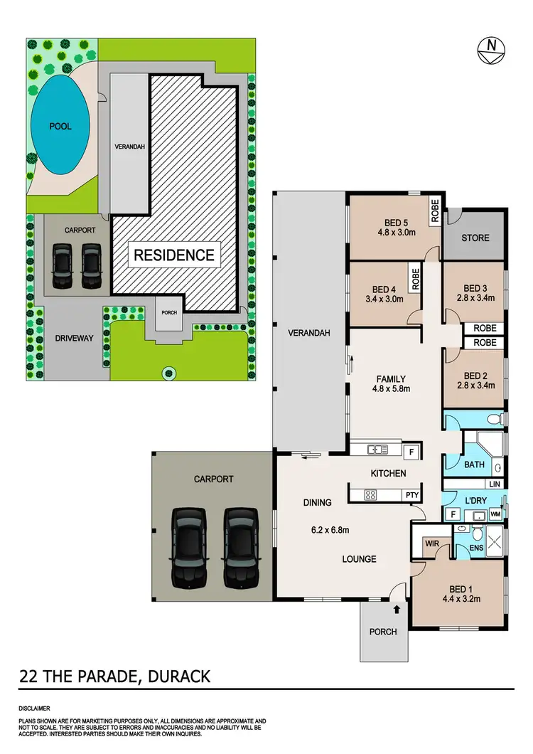 Floorplan of Homely house listing, 22 The Parade, Durack NT 830
