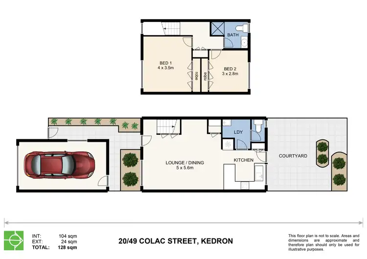 Floorplan of Homely townhouse listing, 20/49 Colac Street, Kedron QLD 4031