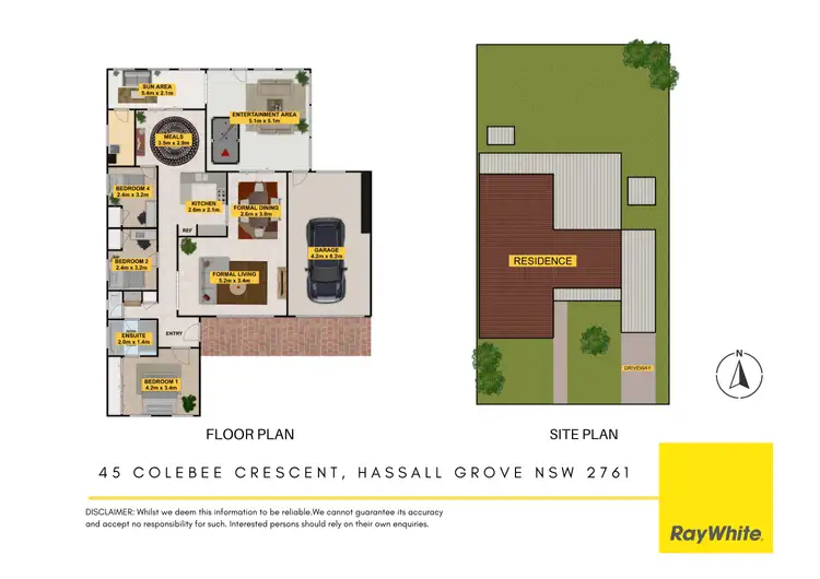 Floorplan of Homely house listing, 45 Colebee Crescent, Hassall Grove NSW 2761
