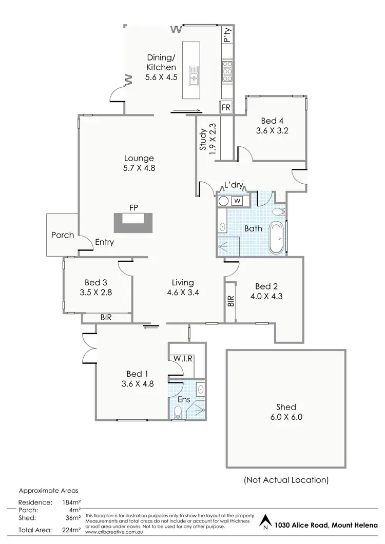 Floorplan of Homely house listing, 1030 Alice Road, Mount Helena WA 6082