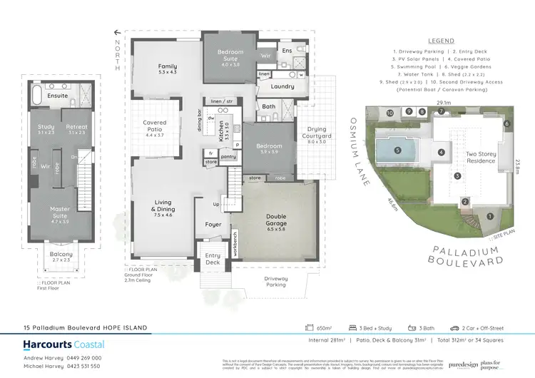 Floorplan of Homely house listing, 15 Palladium Boulevard, Hope Island QLD 4212