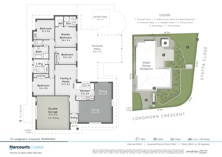 Floorplan of Homely house listing, 11 Longmorn Crescent, Merrimac QLD 4226