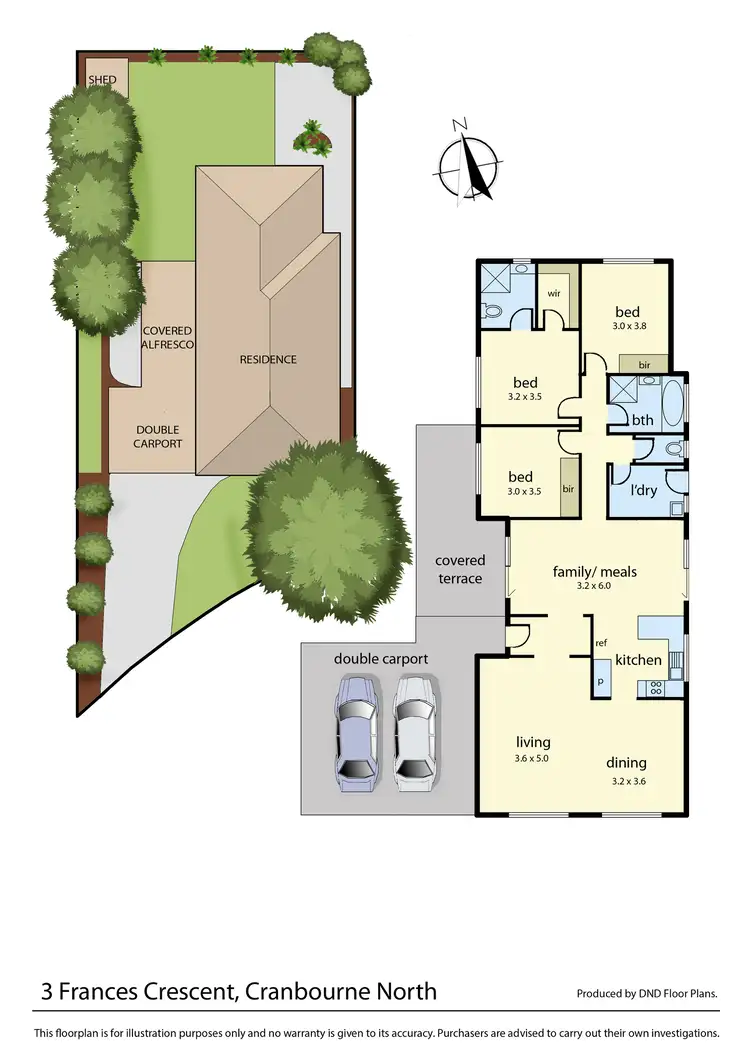 Floorplan of Homely house listing, 3 Frances Crescent, Cranbourne North VIC 3977