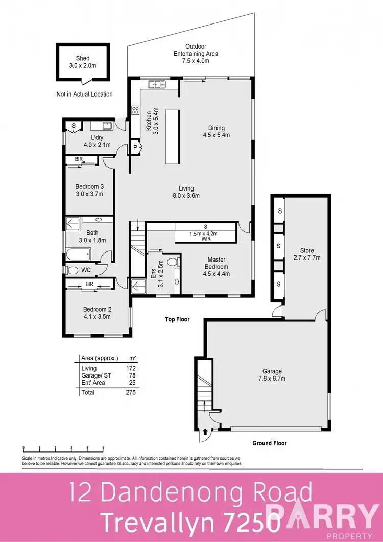 Floorplan of Homely house listing, 12 Dandenong Road, Trevallyn TAS 7250