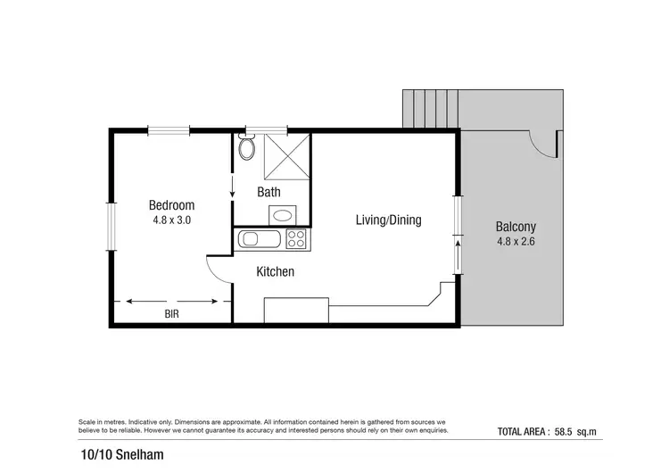 Floorplan of Homely unit listing, 10/10 Snelham Street, Rosslea QLD 4812