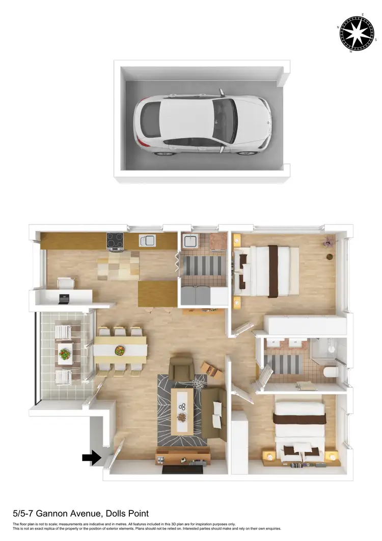 Floorplan of Homely unit listing, 5/5-7 Gannon Avenue, Dolls Point NSW 2219