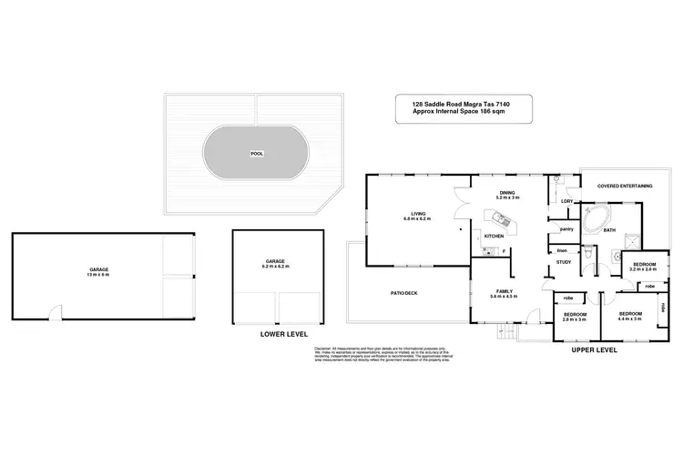 Floorplan of Homely house listing, 128 Saddle Road, Magra TAS 7140