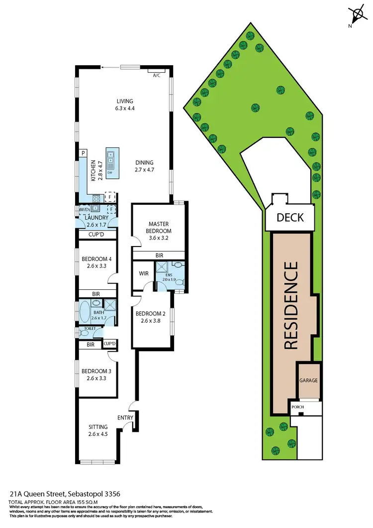 Floorplan of Homely house listing, 21A Queen Street, Sebastopol VIC 3356