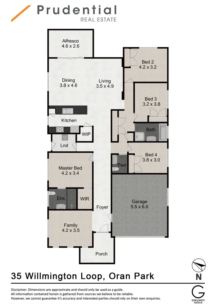 Floorplan of Homely house listing, 35 Willmington Loop, Oran Park NSW 2570