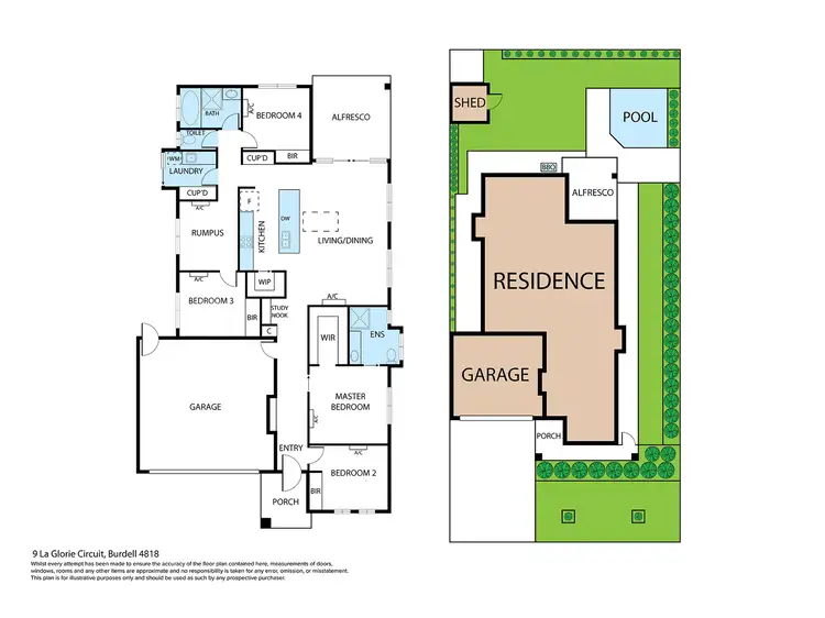 Floorplan of Homely house listing, 9 La Glorie Circuit, Burdell QLD 4818