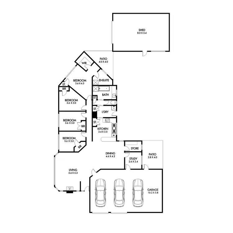 Floorplan of Homely house listing, 63 Wavell Street, Horsham VIC 3400