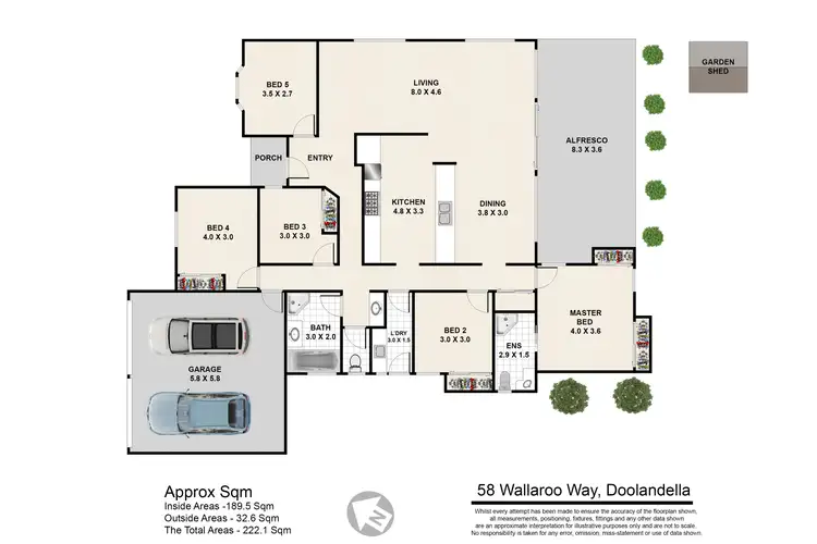 Floorplan of Homely house listing, 58 Wallaroo Way, Doolandella QLD 4077