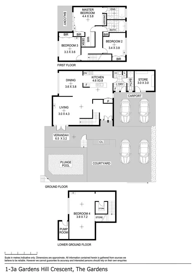 Floorplan of Homely unit listing, 1/3A Gardens Hill Crescent, The Gardens NT 820