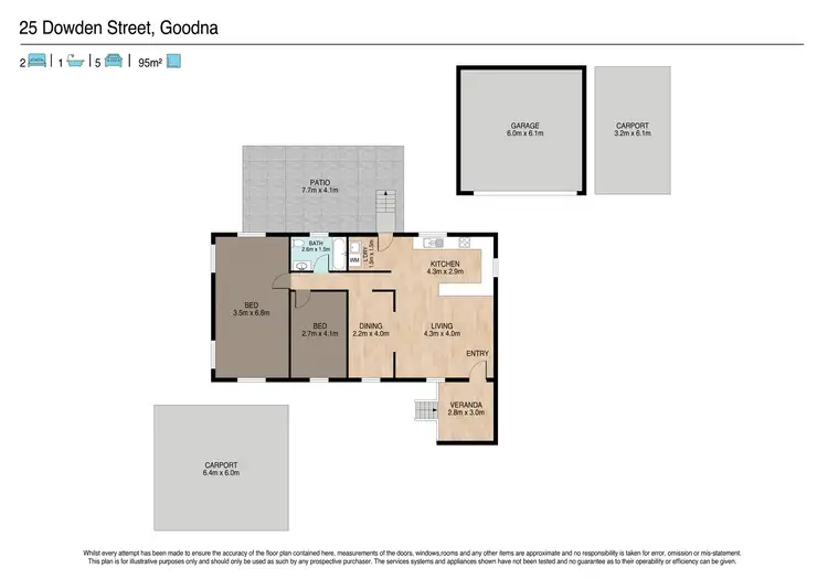 Floorplan of Homely house listing, 25 Dowden Street, Goodna QLD 4300
