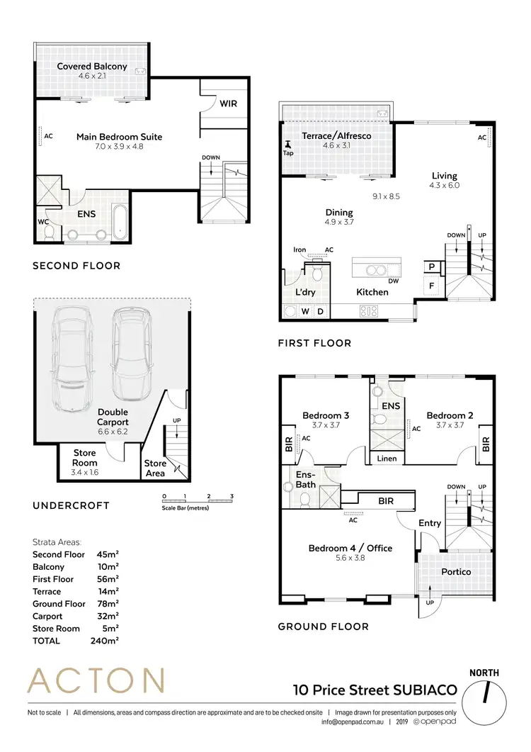 Floorplan of Homely townhouse listing, 10 Price Street, Subiaco WA 6008
