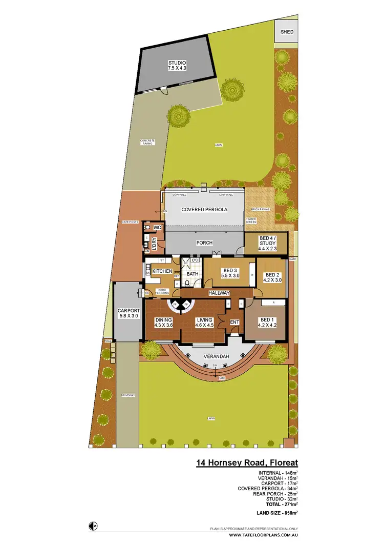 Floorplan of Homely house listing, 14 Hornsey Road, Floreat WA 6014
