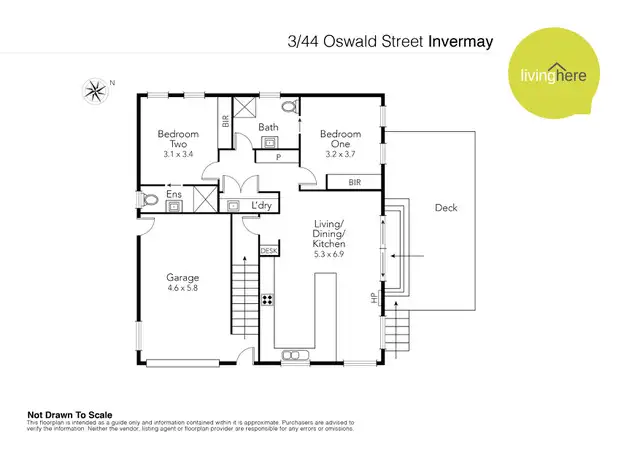 Floorplan of Homely house listing, 3/44 Oswald Street, Invermay TAS 7248