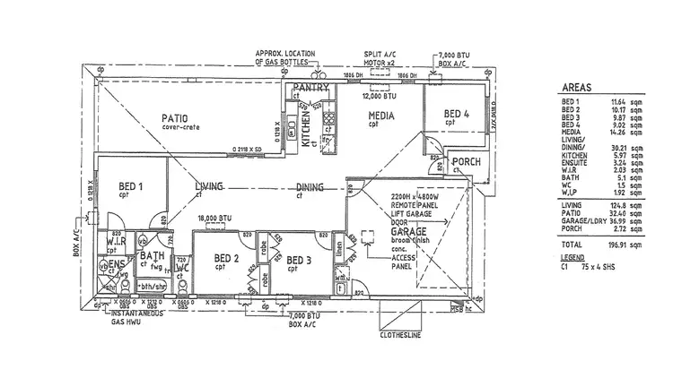 Floorplan of Homely house listing, 23 Whitehaven Way, Mount Low QLD 4818