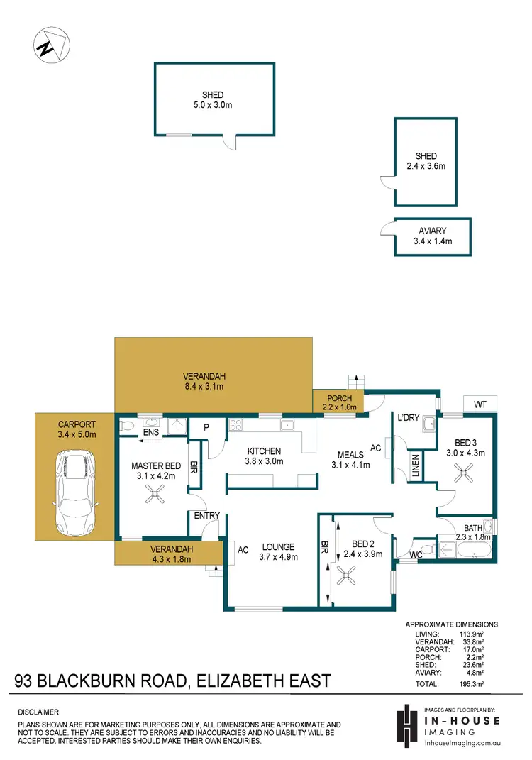 Floorplan of Homely house listing, 93 Blackburn Road, Elizabeth East SA 5112