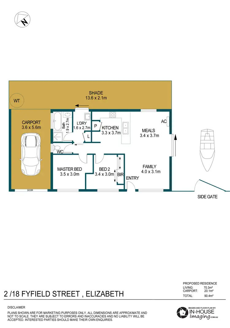 Floorplan of Homely house listing, 2/18 Fyfield Street, Elizabeth SA 5112