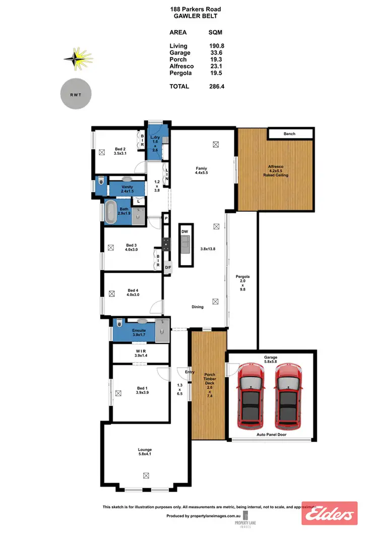 Floorplan of Homely house listing, 188 Parkers Road, Gawler Belt SA 5118