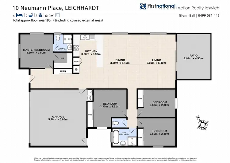 Floorplan of Homely house listing, 10 Neumann Place, Leichhardt QLD 4305