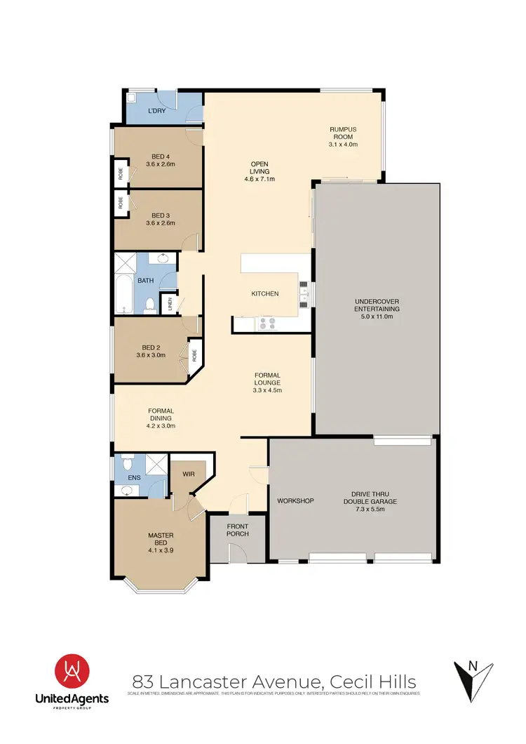 Floorplan of Homely house listing, 83 Lancaster Avenue, Cecil Hills NSW 2171