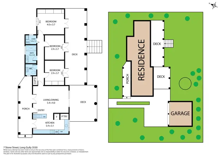 Floorplan of Homely house listing, 7 Stone Street, Long Gully VIC 3550
