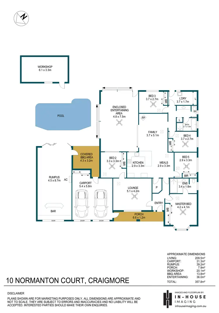 Floorplan of Homely house listing, 10 Normanton Court, Craigmore SA 5114