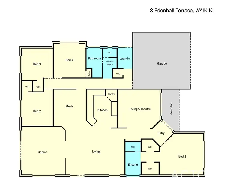 Floorplan of Homely house listing, 8 Edenhall Terrace, Waikiki WA 6169